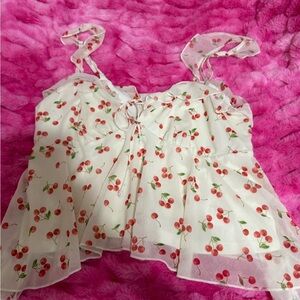 Wild Fable Cherry Print Camisole Top